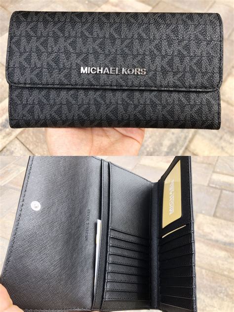 michael kors black jet set travel wallet|Michael Kors jetsetter wallet.